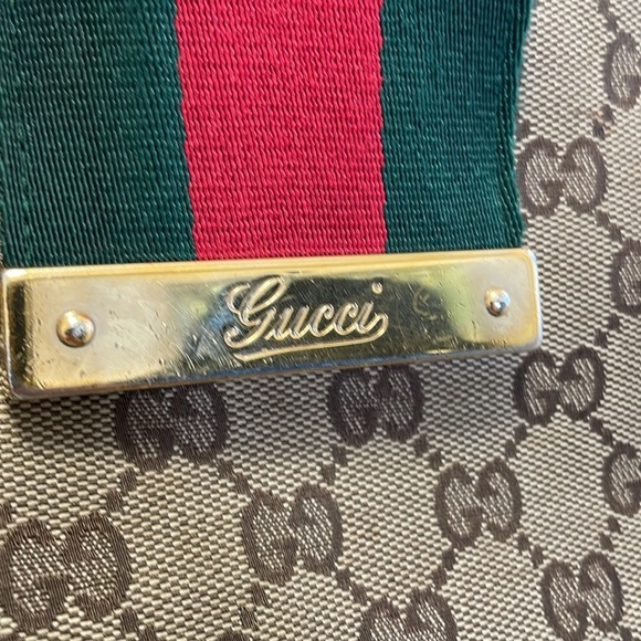 Gucci - Classic Canvas Leather Medium Tote bag - Brown - Picture 2 of 16